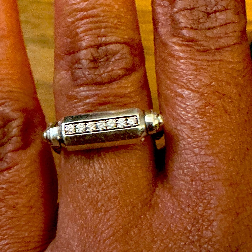 David Yurman Lexington Barrel Diamond Cocktail Ring